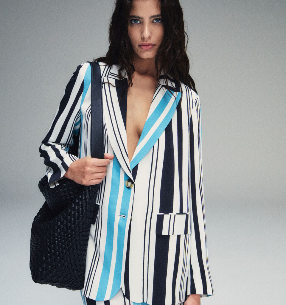 Printed blazer - women's blazers - Multi-color | Sisley image number 8